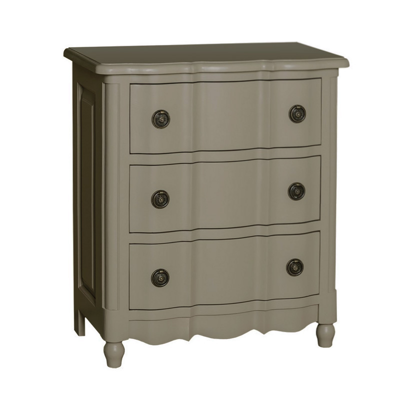 Cómoda francesa de tres cajones estilo clásico Hinterland