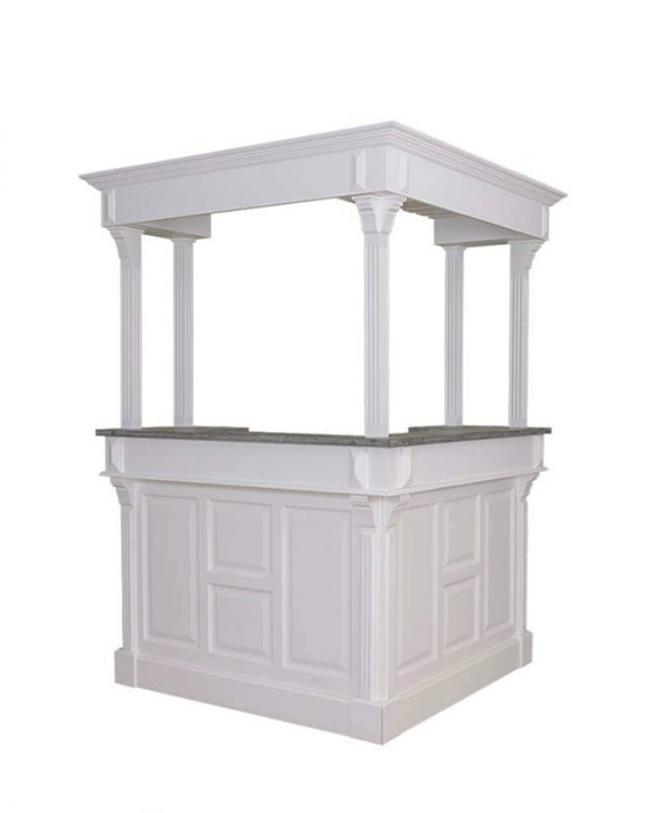 Mueble bar en esquina con barra de zinc | Hinterland